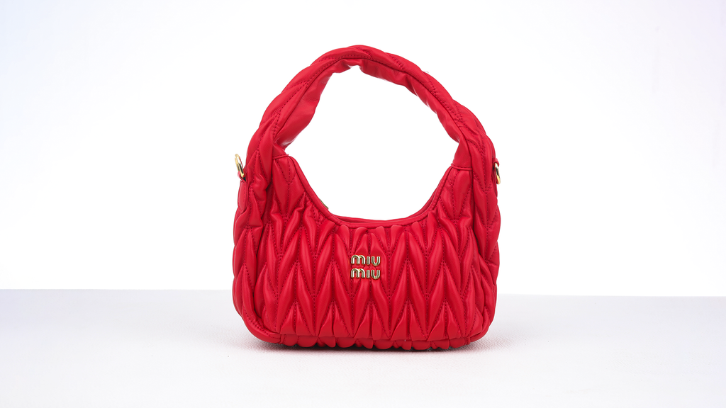 Wander Matelassé Satin Hobo Bag 