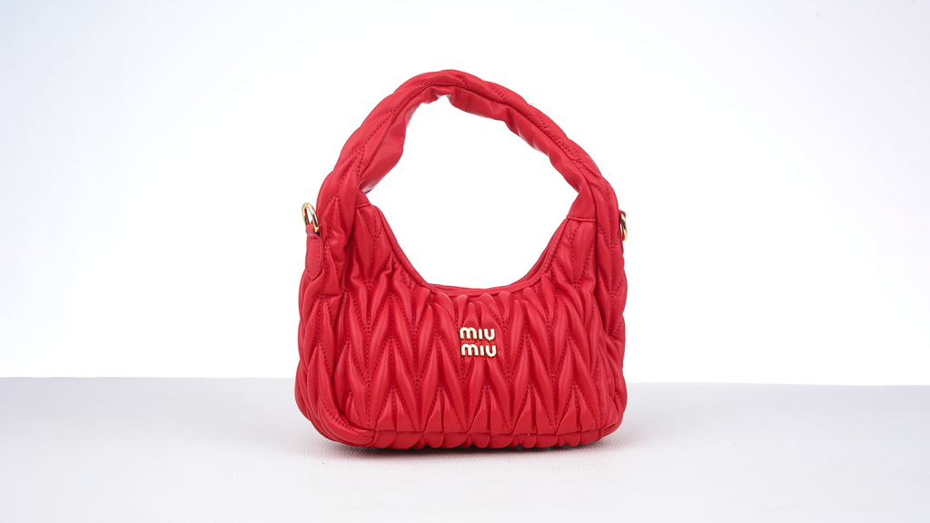 Wander Matelassé Satin Hobo Bag 