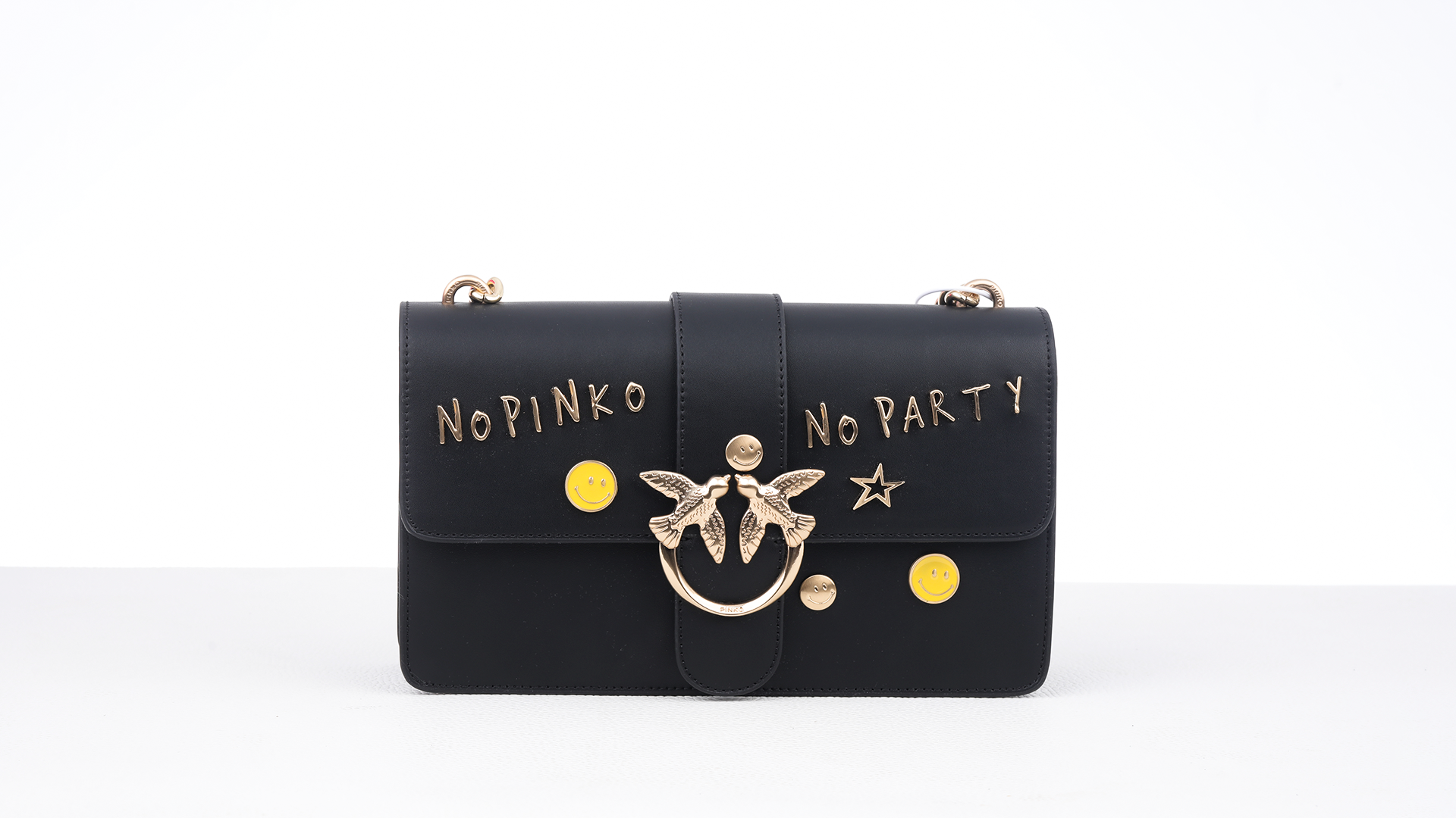 Love Wallet Party Pinko leather bag