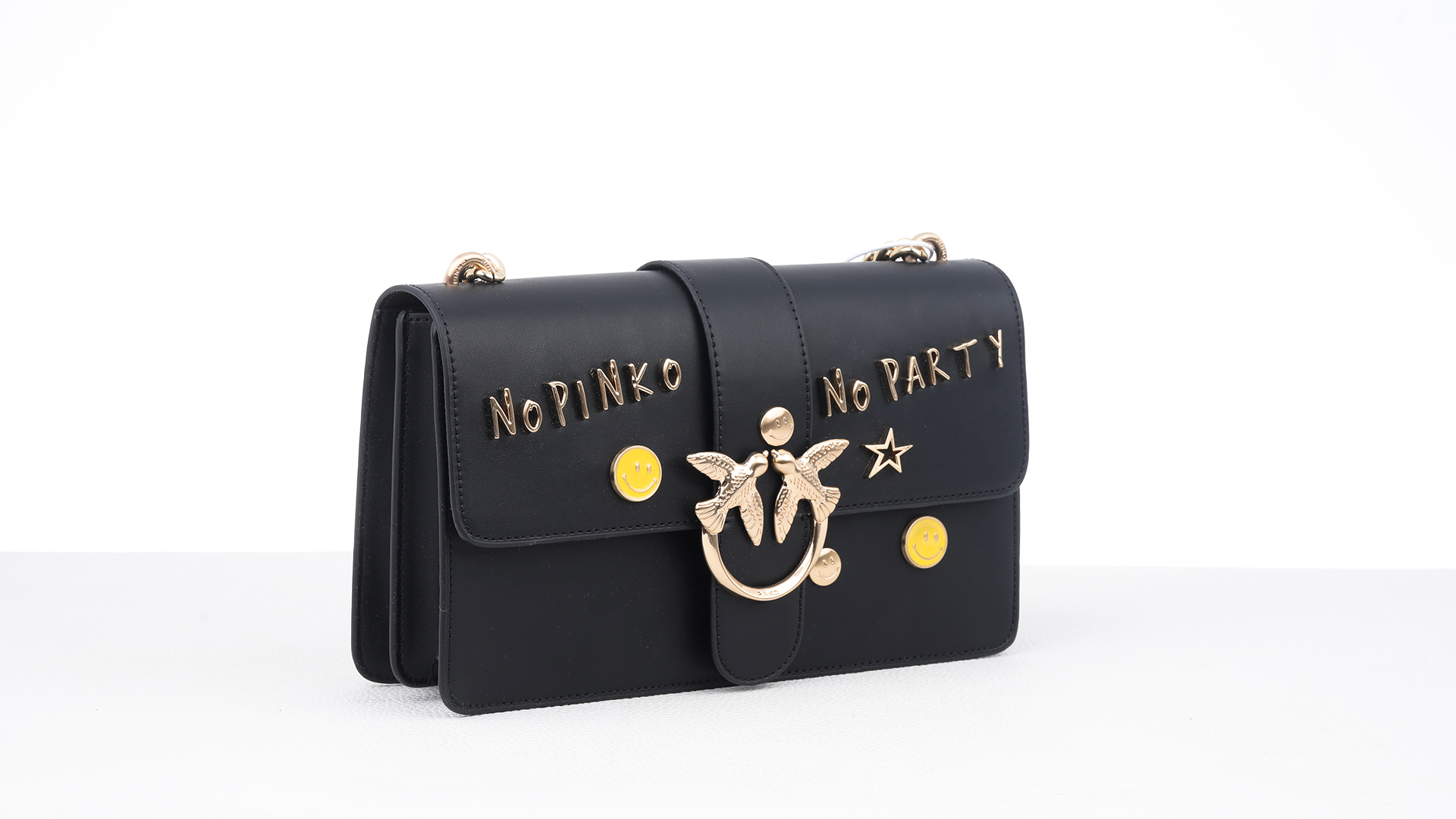 Love Wallet Party Pinko leather bag