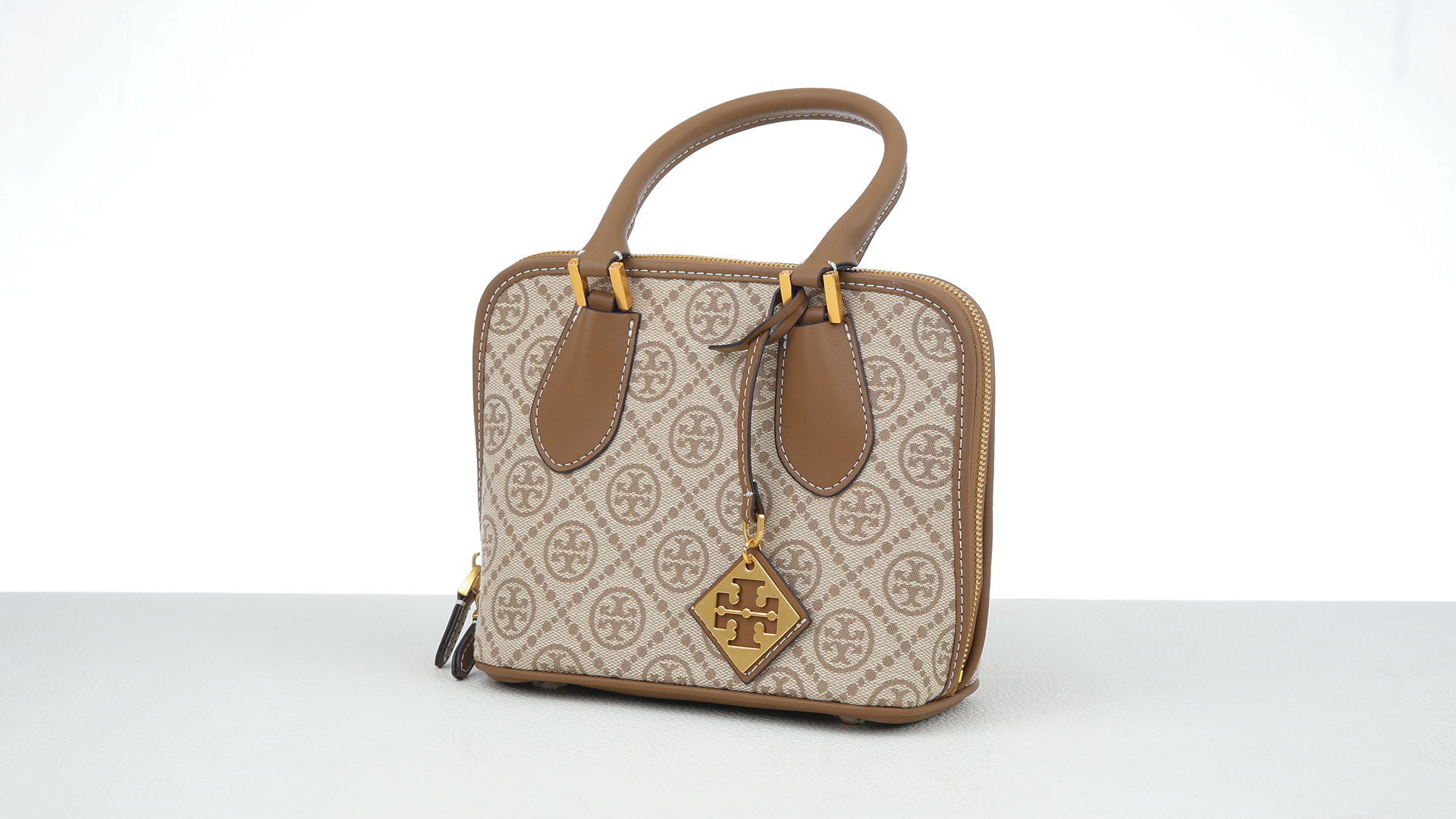 Mini T Monogram Raffia Swing Satchel: women's designer