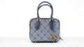 Tory burch Mini T Monogram Raffia Swing Satchel: women's designer