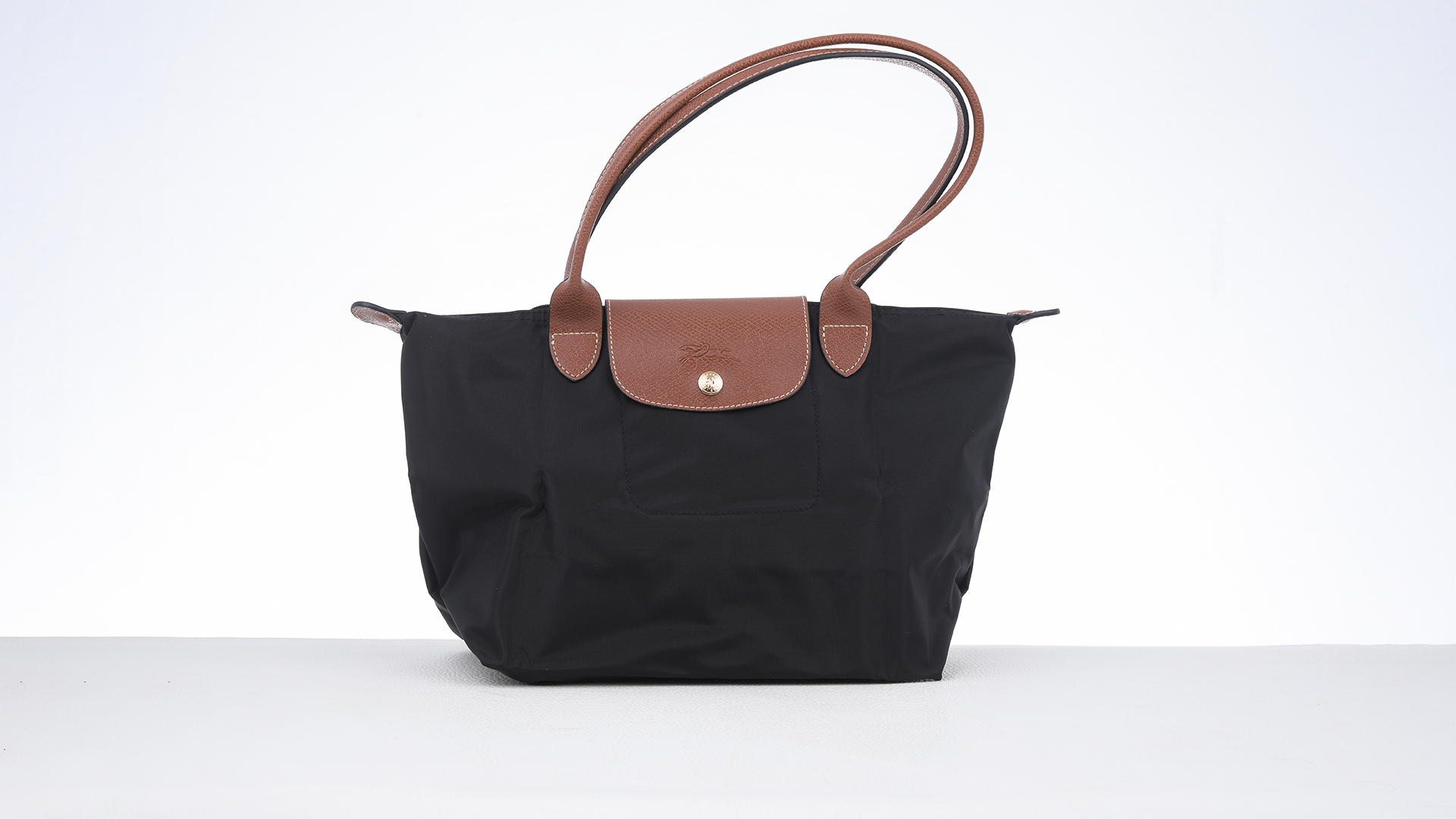 Chic Frech Medium Leather Tote Bag