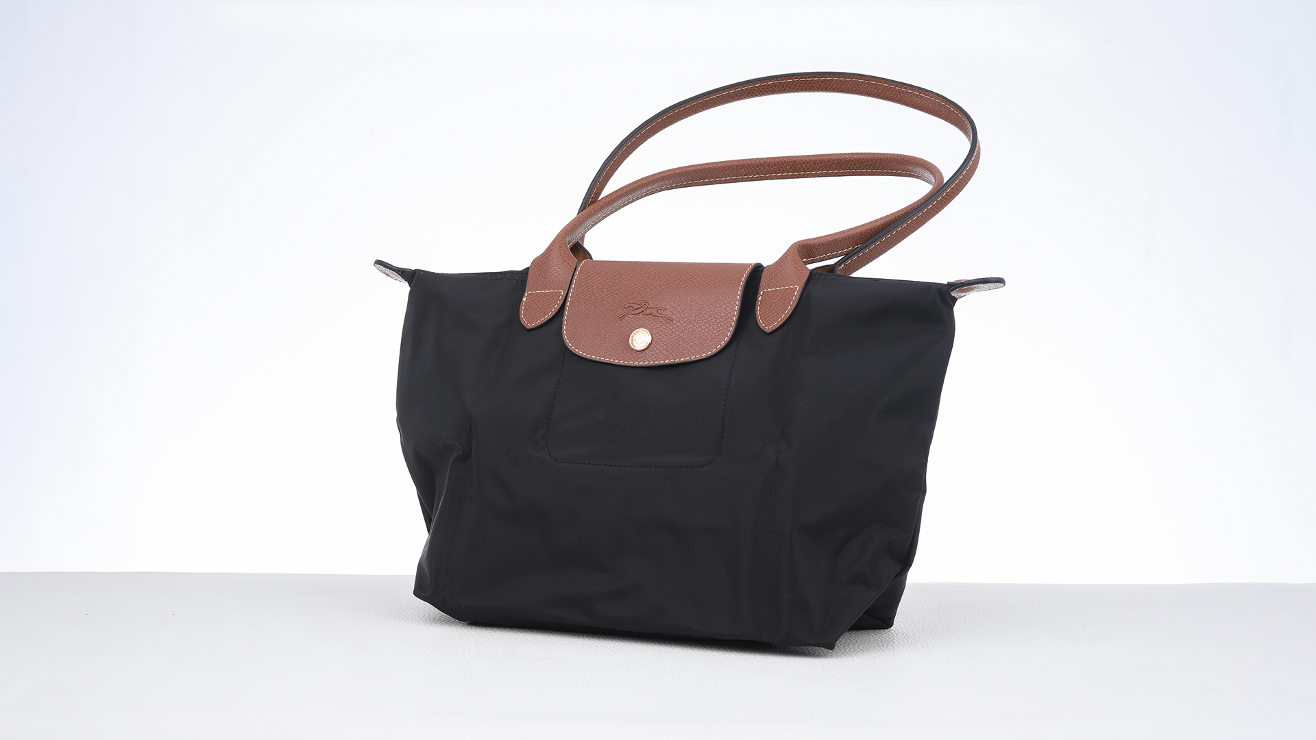 Chic Frech Medium Leather Tote Bag