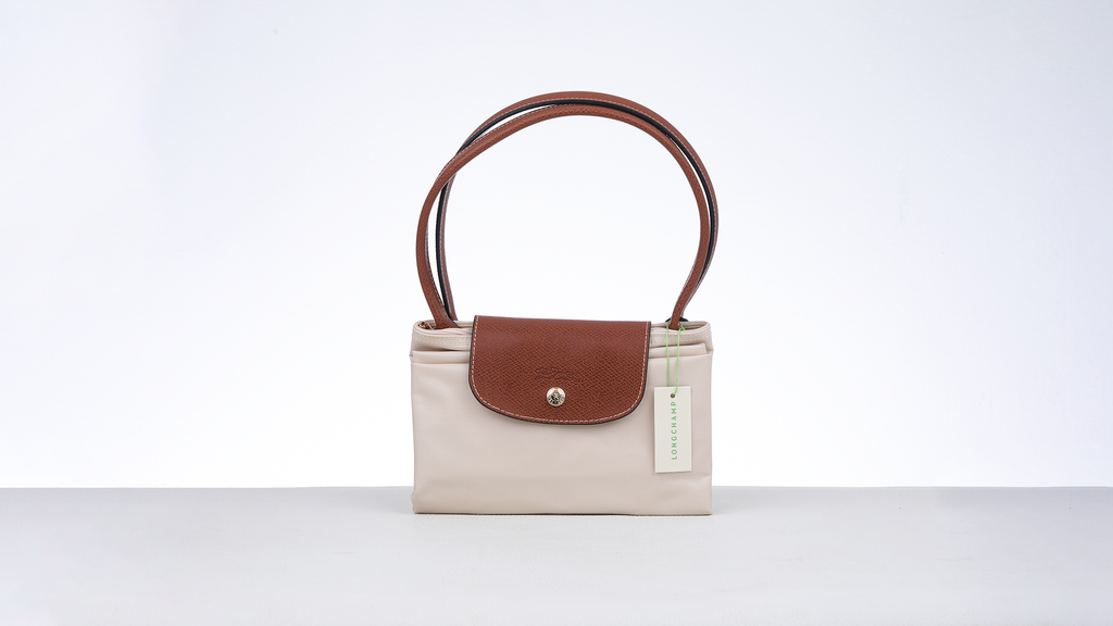 Chic Frech Medium Leather Tote Bag