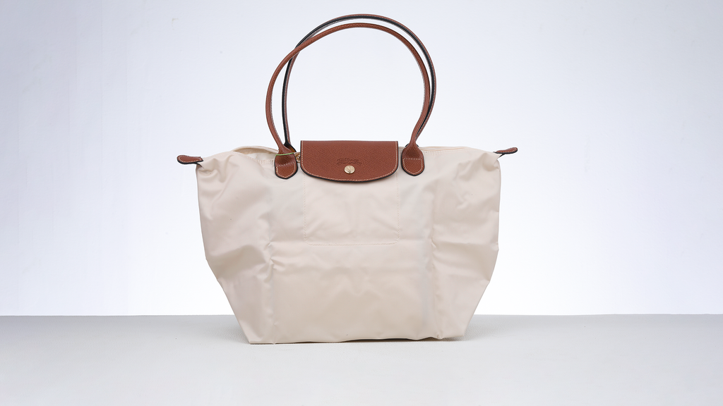 Longchamp Chic Frech Medium Leather Tote Bag